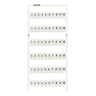 WMB-Beschriftungskarte WAGO, als Karte, nicht dehnbar, aufrastbar, bedruckt WMB-Beschriftungskarte WAGO, als Karte, nicht dehnbar, aufrastbar, bedruckt