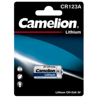 Lithium-Photobatterie CAMELION, CR123A, 3V, 1er-Blister Lithium-Photobatterie CAMELION, CR123A, 3V, 1er-Blister