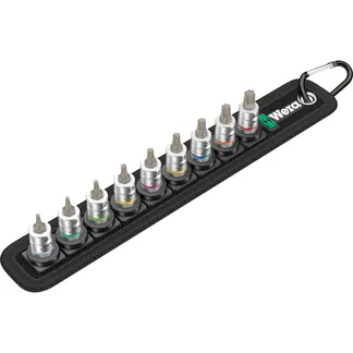 Belt A3 Sechsrund HF Zyklop Bitnuss-Satz, 9-teilig, Steckschlüssel Belt A3 Sechsrund HF Zyklop Bitnuss-Satz, 9-teilig, Steckschlüssel