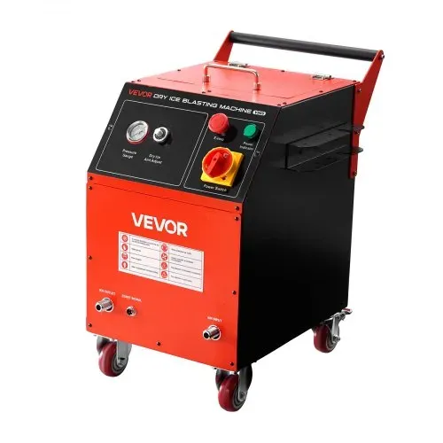 VEVOR Trockeneisstrahlgerät, 5kg, Trockeneis Strahlanlage 4 Düsen, Trockeneis-Blaster-Reinigung, Einstellbare Druckmenge, Trockeneisstrahlen-Reinigungsmaschine für Auto, Schiff, Luftfahrt, Chemie – Bild 10