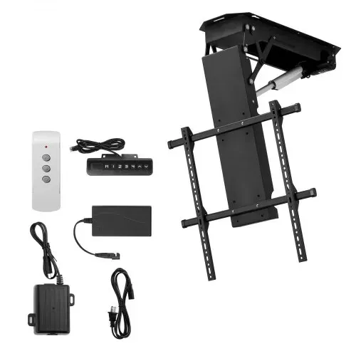 VEVOR motorisierte TV Deckenhalterung Halterung für 813 bis 1778 mm Fernseher, elektrischer verstellbarer herunterklappbarer Ständer mit max. VESA 60 x 60 cm, passend für Fernseher bis zu 50 kg – Bild 8