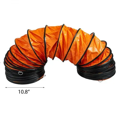 VEVOR 7,6 m PVC-Flexschlauch, PVC-Flexschlauch, Industrieller tragbarer Ventilator-Abluftschlauch, Hochleistungsschlauch für 250 mm Abluftventilator – Bild 7