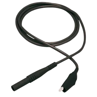 Messleitung McPower, 100cm, schwarz, Sicherheitsstecker -> Krokoklemme Messleitung McPower, 100cm, schwarz, Sicherheitsstecker -> Krokoklemme