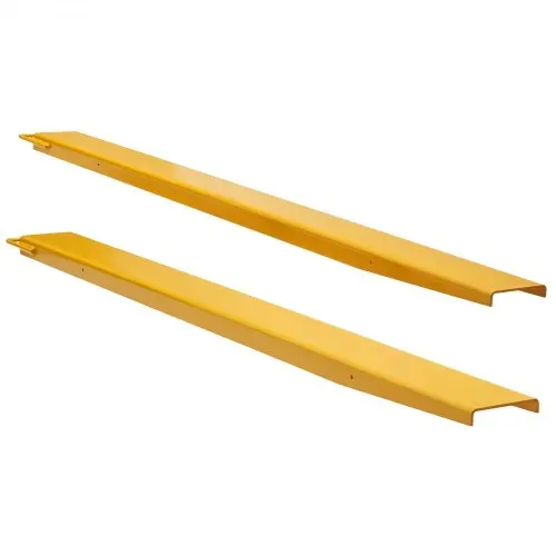 VEVOR 2er-Set Gabelverlängerungen 2130 mm Zinkenverlängerung 1,815 Tonnen Tragfähigkeit Gabelzinken Q235 Kohlenstoffstahl einteiliges Design Palettengabelverlängerung Kompatibel mit 106 mm Gabeln – Bild 10