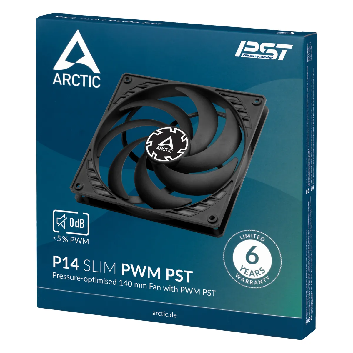 ARCTIC P14 Slim PWM PST 140 mm PWM Lüfter optimiert für statischen Druck mit integriertem Y-Kabel – Bild 6