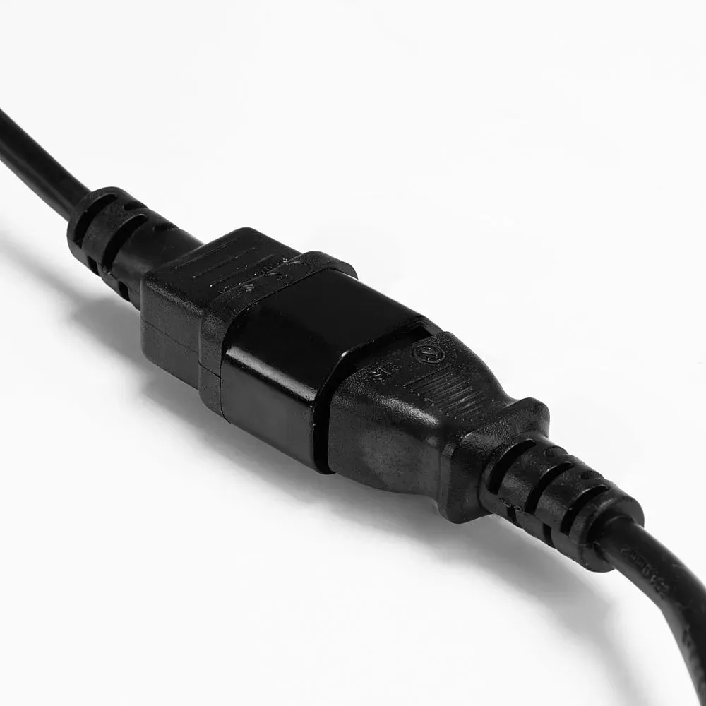 Lindy 30320 Stromkabel Schwarz 0,5 m C14-Koppler C13-Koppler – Bild 5