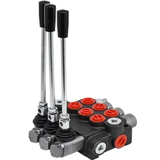 VEVOR 3 Bank Hydraulikventil Handhebelventil, 11GPM Hydraulic Directional Control Valve Adjustable,6,62 kg Hydraulische Ventil, Handhebelventil Hydraulik-Steuergerät, für Landwirtschaft Baumaschinen VEVOR 3 Bank Hydraulikventil Handhebelventil, 11GPM Hydraulic Directional Control Valve Adjustable,6,62 kg Hydraulische Ventil, Handhebelventil Hydraulik-Steuergerät, für Landwirtschaft Baumaschinen