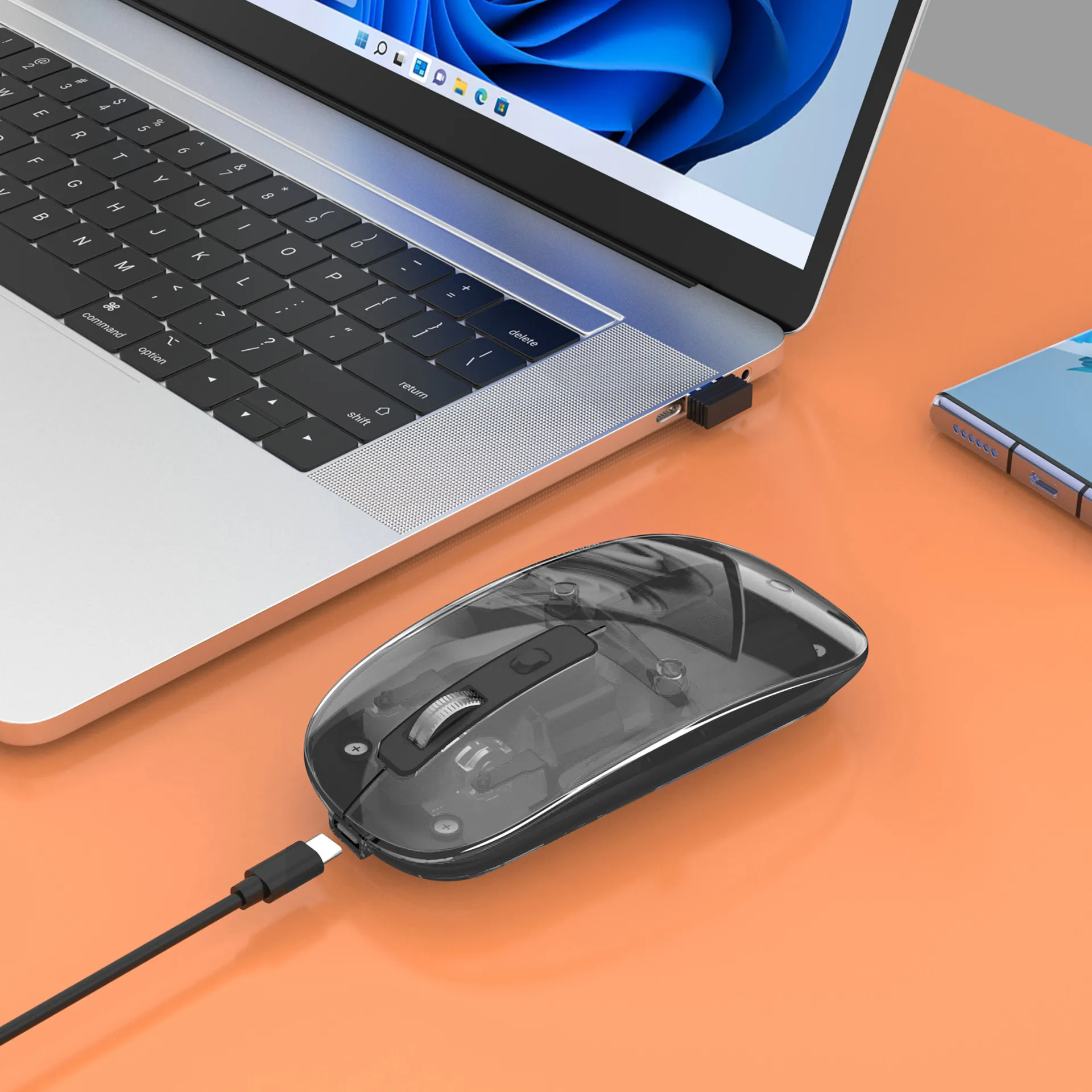 Manhattan 190268 Maus Universal Beidhändig RF Wireless Optisch 1600 DPI – Bild 3