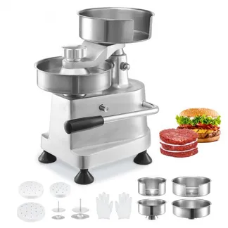VEVOR Kommerzieller Burgerpresse – Hamburger Patty Maker 10 / 13 / 15 cm, mit 3 Packungen Burgerpapier, Professionelle Hamburgerpresse aus Edelstahl, Perfekt für Burger Patties Cooking BBQ Zubehör VEVOR Kommerzieller Burgerpresse – Hamburger Patty Maker 10 / 13 / 15 cm, mit 3 Packungen Burgerpapier, Professionelle Hamburgerpresse aus Edelstahl, Perfekt für Burger Patties Cooking BBQ Zubehör