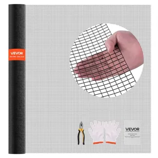 VEVOR Gartenzaun 183 cm x 15,24 m, Maschenbreite 1,27×1,27 cm, φ1,06 mm verzinkter Drahtgitterrolle, vinylbeschichteter Hühnerdrahtzaun, Schweißgitter, Gartenpflanzenzaun für Kaninchenkäfige VEVOR Gartenzaun 183 cm x 15,24 m, Maschenbreite 1,27×1,27 cm, φ1,06 mm verzinkter Drahtgitterrolle, vinylbeschichteter Hühnerdrahtzaun, Schweißgitter, Gartenpflanzenzaun für Kaninchenkäfige