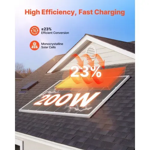 VEVOR Monokristalline Solarmodule 200 W, Solarpanel mit MC4-Ausgangsleistung & Aluminiumrahmen, PV-Modul IP65 wasserdicht, netzunabhängiger Balkonkraftwerk für Autos, Boote, RVs & Flachdächer VEVOR Monokristalline Solarmodule 200 W, Solarpanel mit MC4-Ausgangsleistung & Aluminiumrahmen, PV-Modul IP65 wasserdicht, netzunabhängiger Balkonkraftwerk für Autos, Boote, RVs & Flachdächer