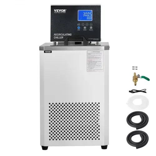 VEVOR Labor-Kühl-/Umwälzpumpe, 6 l Kühler für Niedertemperatur-Kühlflüssigkeit, 23 °F–212 °F, Umwälzpumpen-Kühler, LCD-Display, Wasserbad-Umwälzwasserkühlung aus Edelstahl 304 – Bild 8