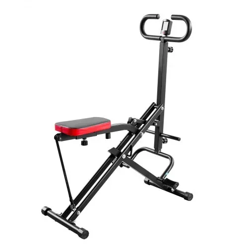 VEVOR Kniebeugenmaschine für tiefe Kniebeugen zu Hause, klappbares Trainingsgerät, Gesäßtrainer mit 2 hochfesten Widerstandsbändern, Heimtrainingsgerät für Gesäß und Beine, Glute Machine – Bild 8