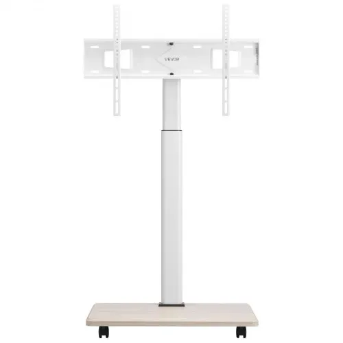 VEVOR rollbarer TV-Ständer TV-Wagen für 812,8-1778 mm TVs bis zu 45 kg, 25° Links-Rechts-Drehung & höhenverstellbare TV-Halterung mit Regal für Ecke Schlafzimmer Wohnzimmer (max. 600 x 400 mm) – Bild 10