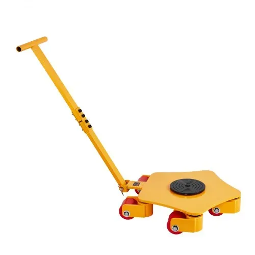 VEVOR Maschinenroller, 4 T, Maschinen-Transportroller, Maschinen-Transportroller mit 360°-Drehkappe und PU-Lenkrollen, Schwerlast-Industriemaschinen-Möbelwagen mit Griff für Lager, Werkstatt – Bild 10