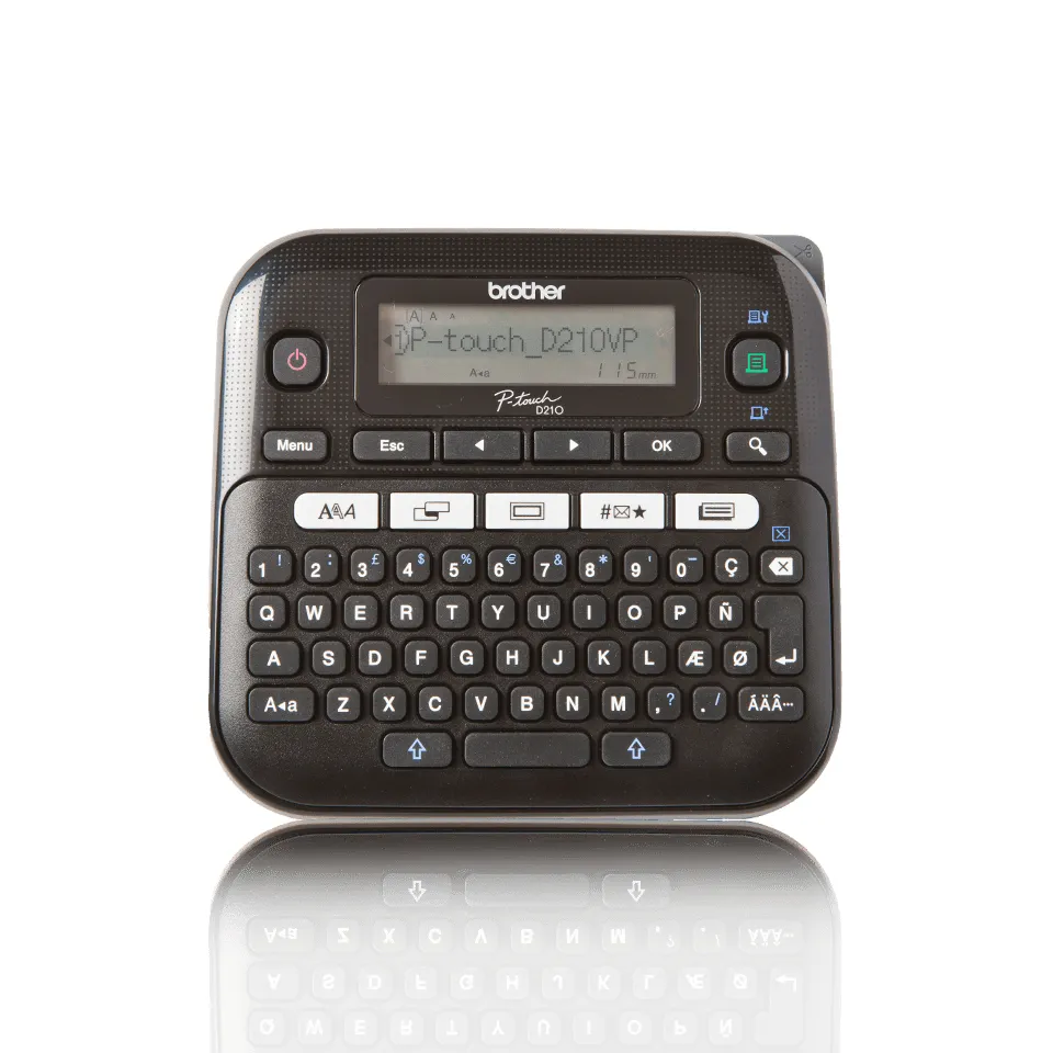 Brother PT-D210VP Etikettendrucker Wärmeübertragung 180 x 180 DPI 20 mm/sek QWERTY Brother PT-D210VP Etikettendrucker Wärmeübertragung 180 x 180 DPI 20 mm/sek QWERTY