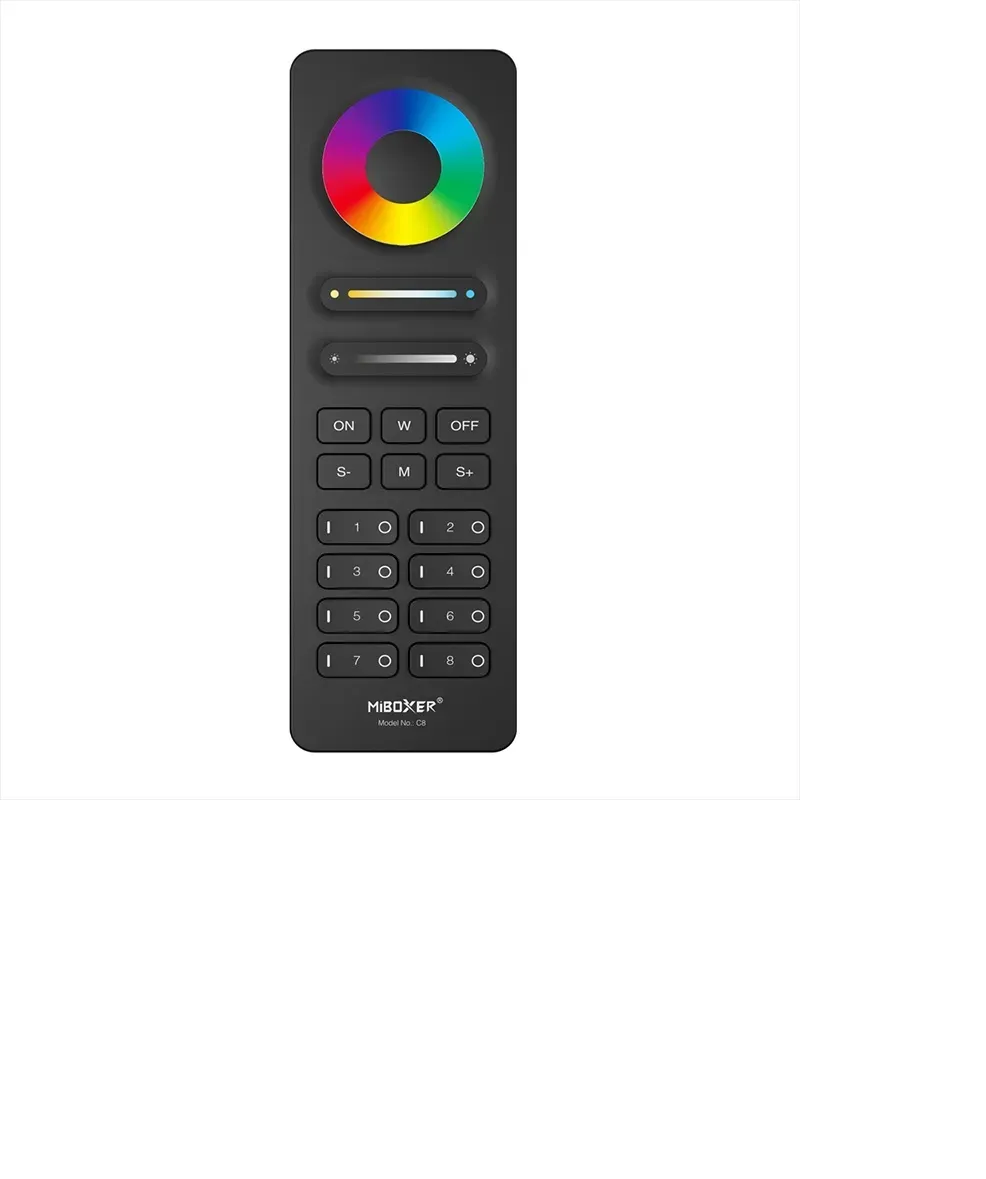 MiBoxer C8-B LED Fernbedienung 2,4GHz 8-Zonen-RGB+CCT (b) MiBoxer C8-B LED Fernbedienung 2,4GHz 8-Zonen-RGB+CCT (b)