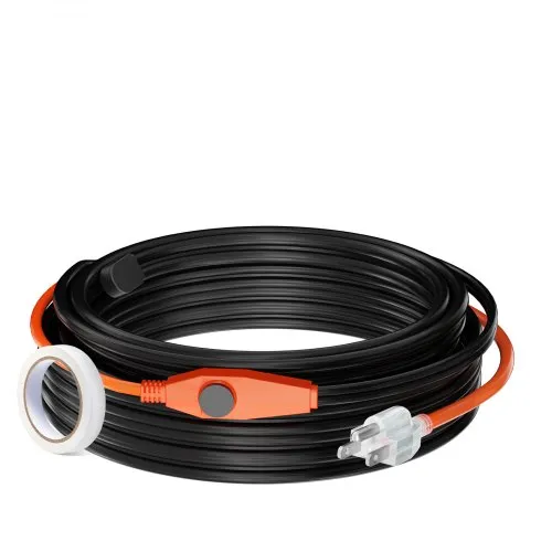 VEVOR Rohr-Heizkabel, 25 m, 23 W/m, Heizband für Rohre mit eingebautem Thermostat, Wasserrohr-Heizkabel schützt PVC-Schläuche, Metall- und Kunststoffrohre vor dem Einfrieren VEVOR Rohr-Heizkabel, 25 m, 23 W/m, Heizband für Rohre mit eingebautem Thermostat, Wasserrohr-Heizkabel schützt PVC-Schläuche, Metall- und Kunststoffrohre vor dem Einfrieren