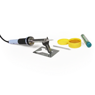 Lötset McPower “LS-220“ 30W-Lötkolben, Ständer, Lötzinn, Lötspitze und Lötfett Lötset McPower “LS-220“ 30W-Lötkolben, Ständer, Lötzinn, Lötspitze und Lötfett