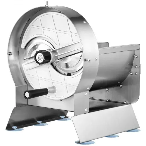 VEVOR Elektrischer Gemüsehobel, 0–12 mm Dicke, Einstellbare kommerzielle Schneidemaschine, Manueller Edelstahl-Lebensmittelschneider, Aufschnittmaschine, für Kartoffeln, Zitronen, Tomaten, Äpfel – Bild 10