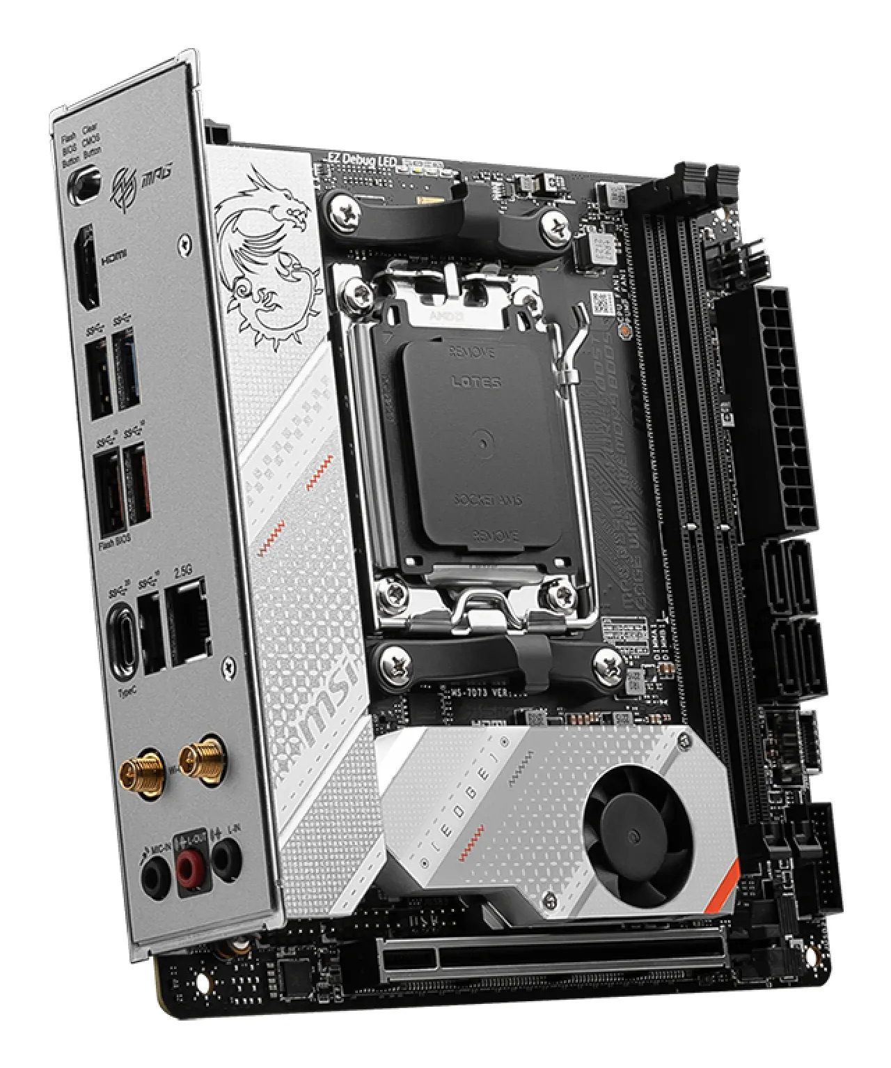 MSI MPG B650I EDGE WIFI Motherboard AMD B650 Sockel AM5 mini ITX – Bild 4