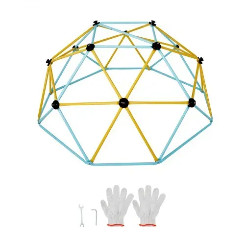 VEVOR Kletterkuppel 1,80 m hohes geometrisches Kletterkuppel-Spielzentrum für Kinder von 3 bis 9 Jahren, Klettergerüst 272 kg Tragfähigkeit, mit Klettergriff, Spielgerät Hinterhof Garten – Bild 8
