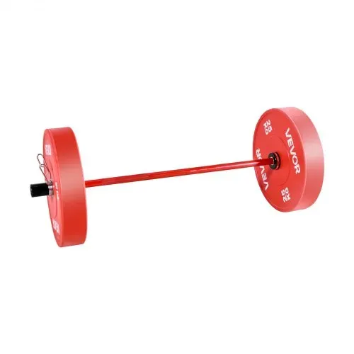 VEVOR Langhantelstange Zugstange 120 cm mit geriffeltem Griff für Krafttraining Gewichtheben Kniebeugen Kreuzheben Bankdrücken, Hantelstange passend für 50 mm Hantelscheiben mit 227 kg Tragkraft – Bild 9