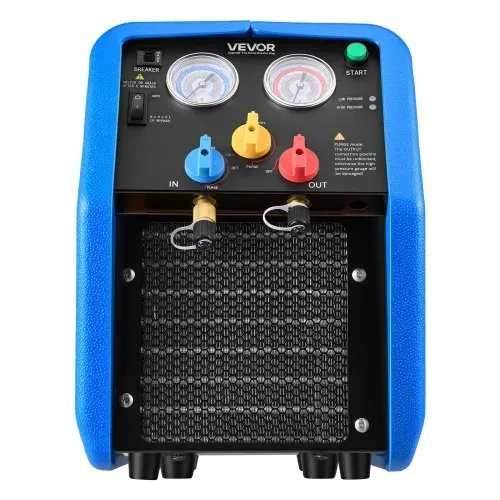 VEVOR Kältemittelabsauggerät Tragbare Kältemittel Absaugstation, 220V/50Hz 1450 U/min. 3/4 PS mit Einzylinder Absauganlage für Kältemittel A1 & A2L, Rückgewinnungsgerät für KFZ- & Hausklimaanlagen – Bild 9