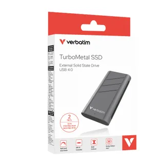 Verbatim TurboMetal SSD USB4 2TB USB Typ-C USB4 Gen 2×2 Silber Verbatim TurboMetal SSD USB4 2TB USB Typ-C USB4 Gen 2×2 Silber