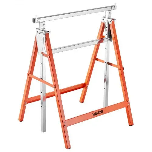 VEVOR Teleskop Arbeitsbock, 2er-Pack, Gerüstböcke, 200 kg Tragkraft, Unterstellbock, 800–1300 mm höhenverstellbar, mit rutschfesten Fußpolstern, für Holzarbeiten, Tischler & Bauunternehmer – Bild 8