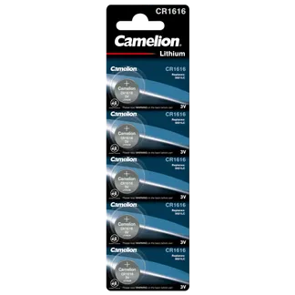 Knopfzelle CAMELION, CR1616 3,0V, Lithium, 5er-Blister Knopfzelle CAMELION, CR1616 3,0V, Lithium, 5er-Blister