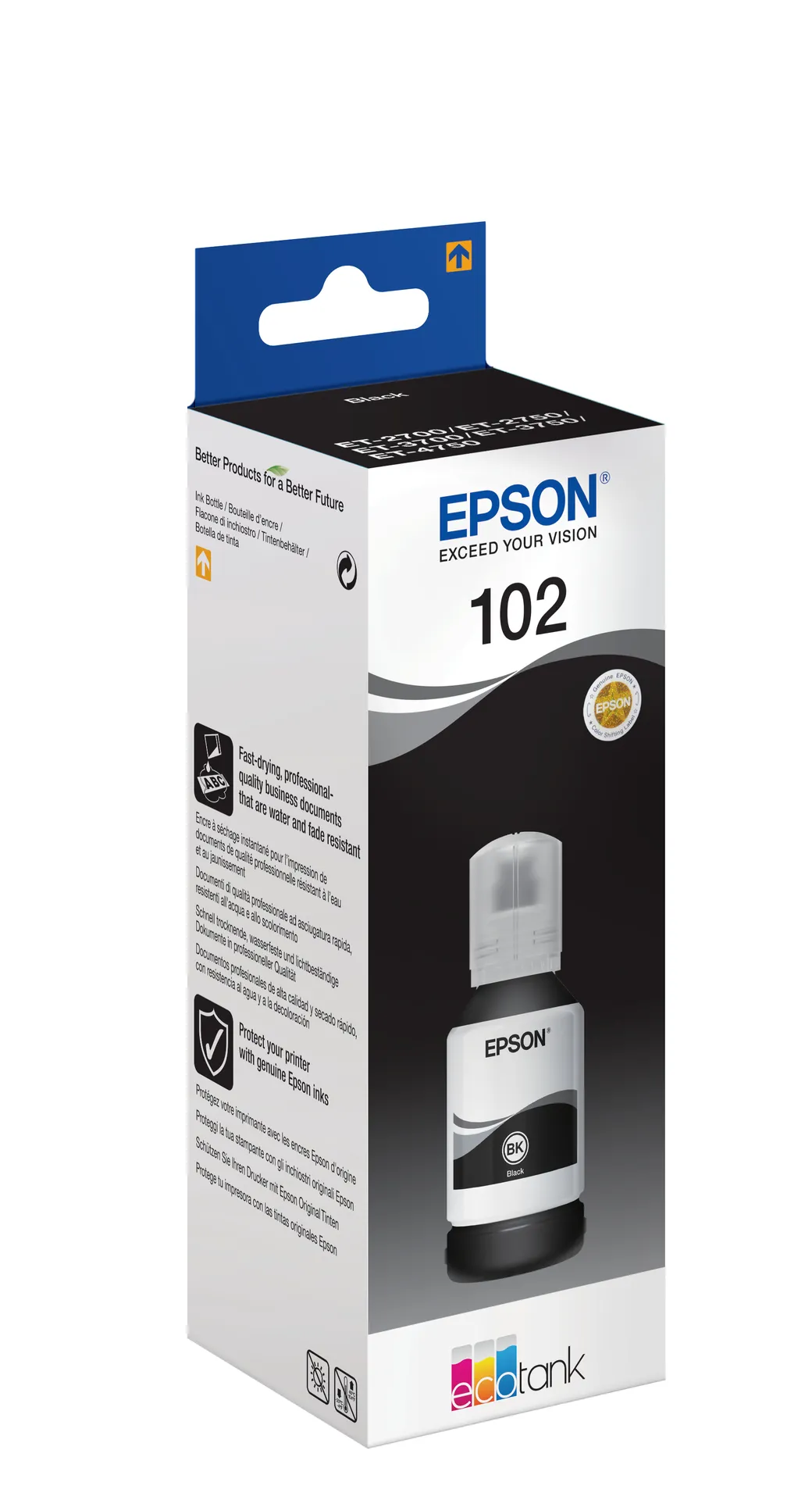 Epson 102 EcoTank Pigment Black ink bottle – Bild 2
