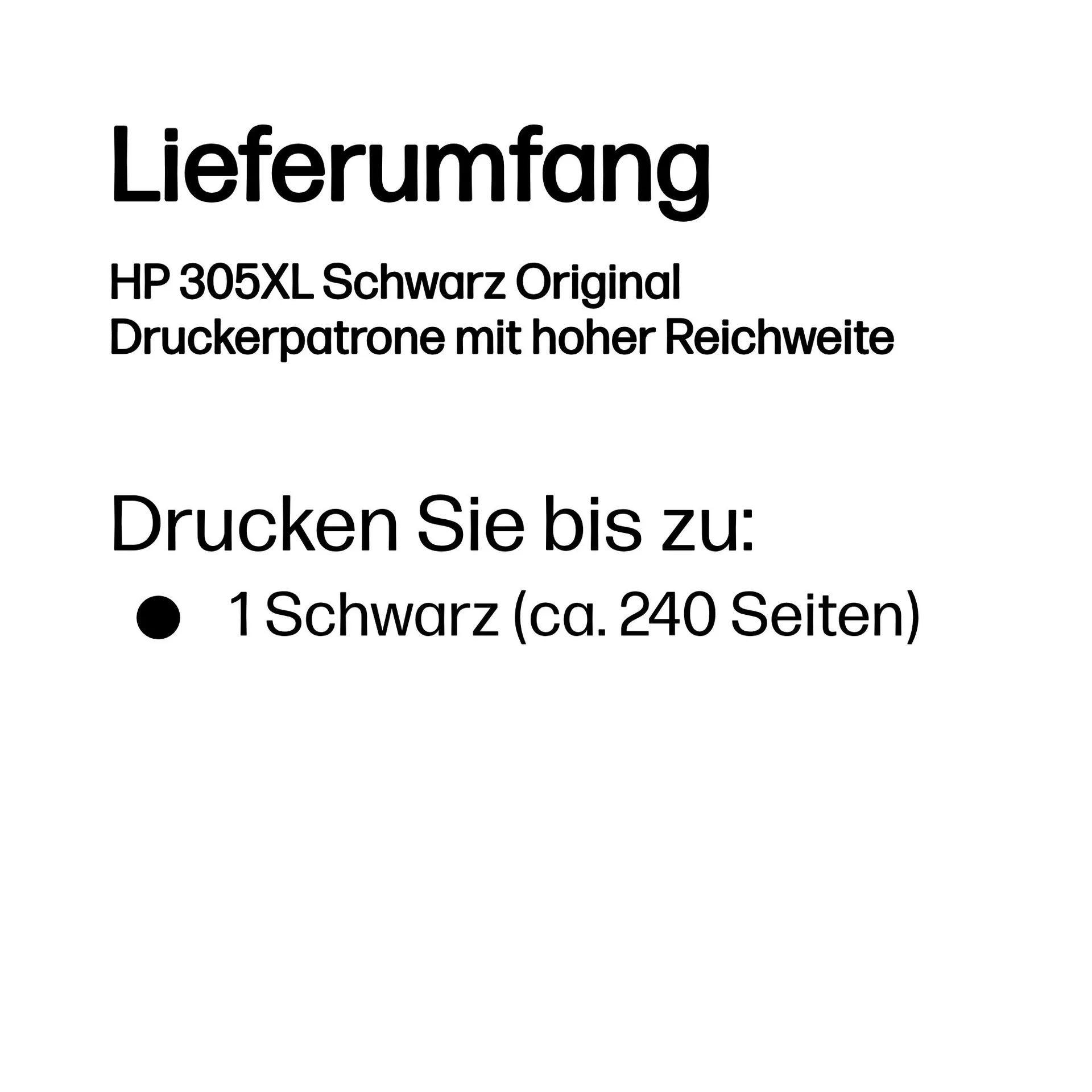 HP 305XL Schwarz Original Druckerpatrone mit hoher Reichweite – Bild 3