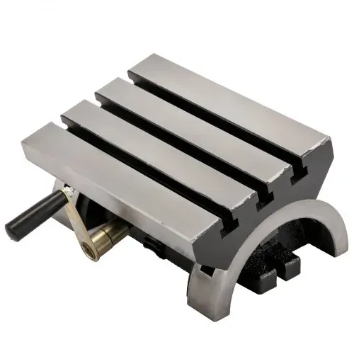 VEVOR Schwenkbarer Frästisch, 25.4x17.8 cm(10 x 7 Zoll), Schwenkwinkel-Fräsmaschine, 0 – 80 °, verstellbare Schwenkwinkelplatte mit 3 T-Nuten und einer verstellbaren Kurbel, robuste Schwenk-Fräsmaschine zum Schleifen – Bild 9