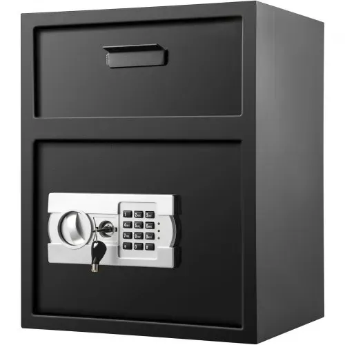 VEVOR Tresor Elektronischer Möbeltresor 48 L (36 x 30 x 45 cm), Tresor mit Elektronischem Zahlenschloss, Safe Möbeltresor Schwarz, aus stabilen Kohlenstoffstahl, feuerfest und wasserdicht, mit LCD-Bildschirm – Bild 9