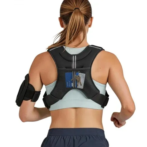 VEVOR Gewichtsweste 4,67 kg Trainingsweste mit Reflektorstreifen, Verstellbarer Schnalle & Praktischen Aufbewahrungstaschen, Fitnessweste für Krafttraining, Laufen, Joggen, Fitness & Muskelaufbau – Bild 9