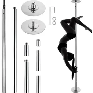 VEVOR Professionelle Tanzstange, Pole Dance Tragbare Tanzstange Profi ca. 222,6-282,4 cm Höhenverstellbare Abnehmbare Fitnessstange Spinning Fitness Silber, Tanzstange Fitnessstudios, Club, Party VEVOR Professionelle Tanzstange, Pole Dance Tragbare Tanzstange Profi ca. 222,6-282,4 cm Höhenverstellbare Abnehmbare Fitnessstange Spinning Fitness Silber, Tanzstange Fitnessstudios, Club, Party