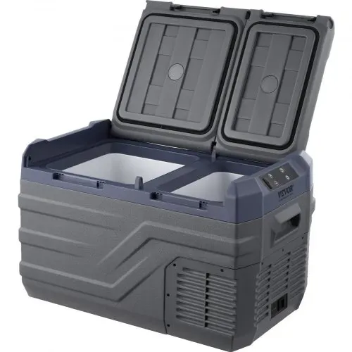 VEVOR Autokühlschrank, 25 L Dual Zone tragbarer Gefrierschrank, 12 Volt Autokühlschrank, -4℉-68℉ einstellbarer Bereich, 12/24 V DC und 100-240 V AC Kompressorkühler für Outdoor, Camping, Wohnmobil – Bild 8