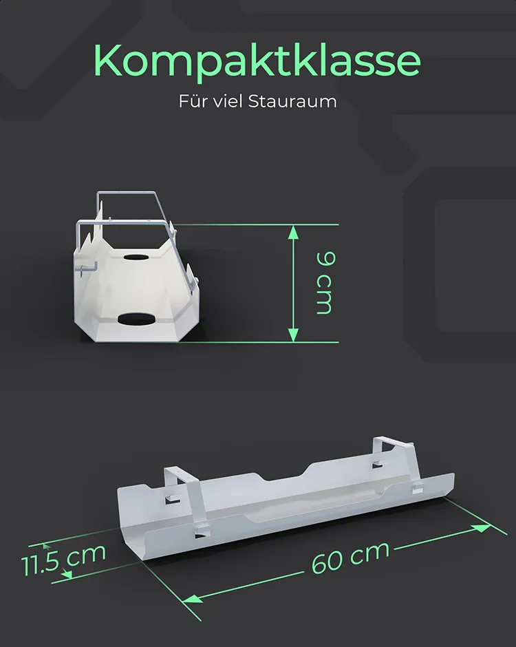 ICY BOX IB-EWA100W-CM, Kablemanagement für Schreibtisch – Bild 6