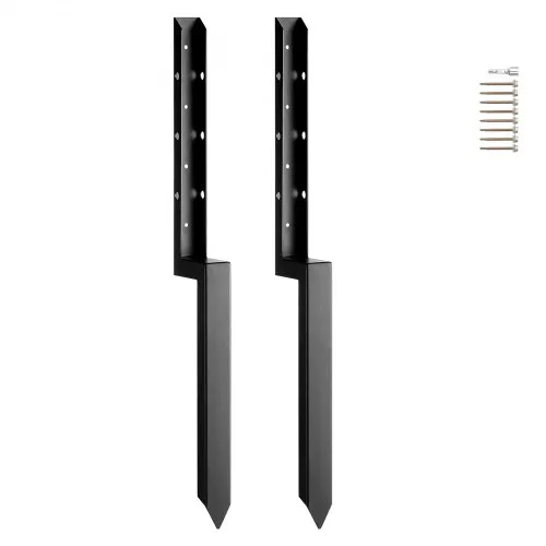 VEVOR Reparaturset für Zaunpfostenanker, 2er-Pack, Innendurchmesser 51 x 51 mm, robuste Stützpfähle für Zaunpfosten aus Stahl, Anker-Erdspieß zur Reparatur von schiefen, gebrochenen Holzzaunpfosten VEVOR Reparaturset für Zaunpfostenanker, 2er-Pack, Innendurchmesser 51 x 51 mm, robuste Stützpfähle für Zaunpfosten aus Stahl, Anker-Erdspieß zur Reparatur von schiefen, gebrochenen Holzzaunpfosten