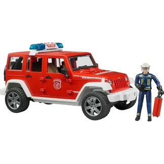 Jeep Wrangler Unlimited Rubicon Feuerwehrfahrzeug mit Feuerwehrmann, Modellfahrzeug Jeep Wrangler Unlimited Rubicon Feuerwehrfahrzeug mit Feuerwehrmann, Modellfahrzeug
