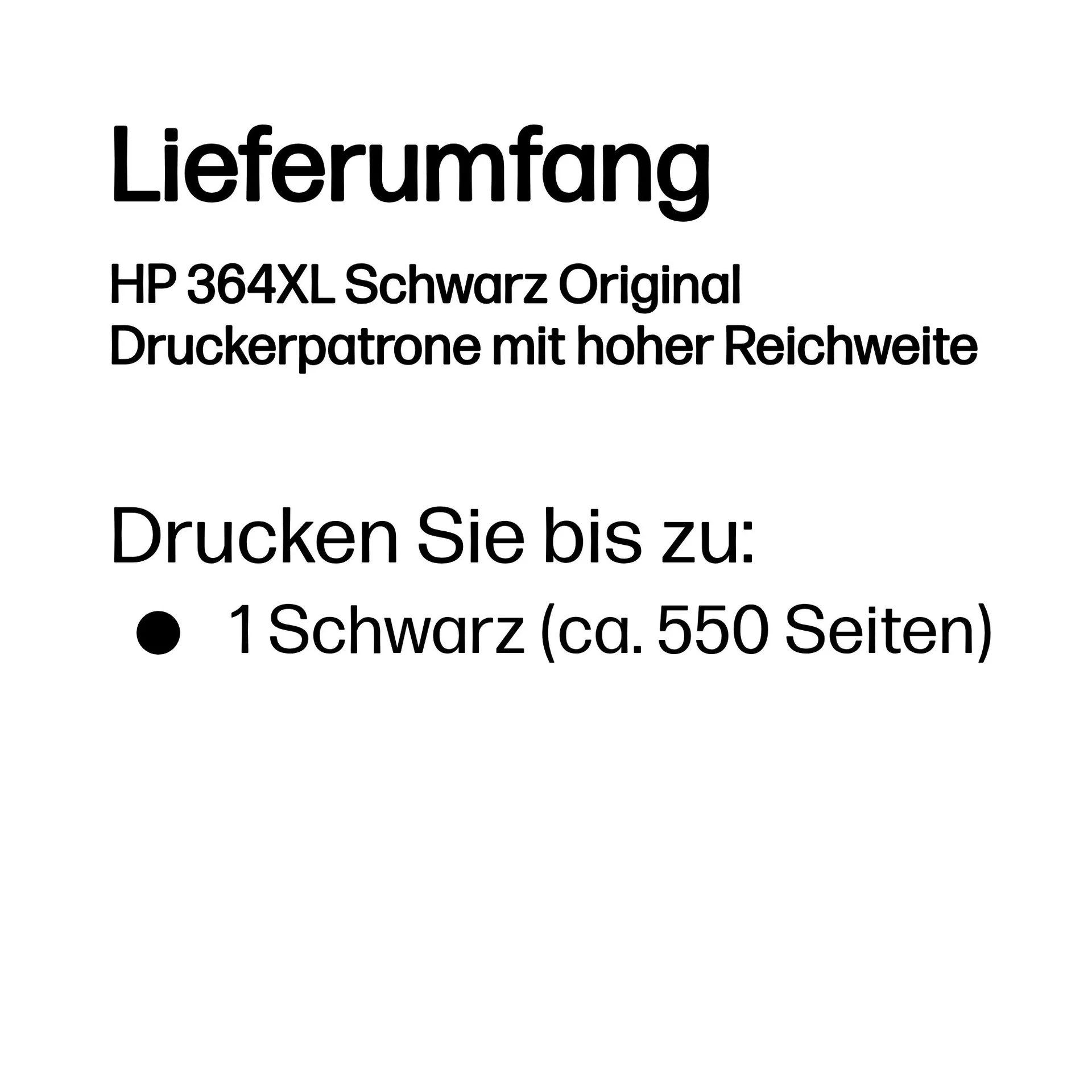 HP 364XL Schwarz Original Druckerpatrone mit hoher Reichweite – Bild 3