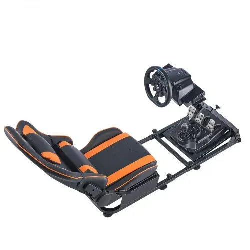 VEVOR Lenkradständer, Simulator-Cockpit mit Doppelschienen-Doppelarm, passend für Logitech G25, G27, G29, G920, G923, Thrustmaster T300RS, TX F458, T500RS, T3PA-PRO (F1/GT) und CSR-Pedale – Bild 9