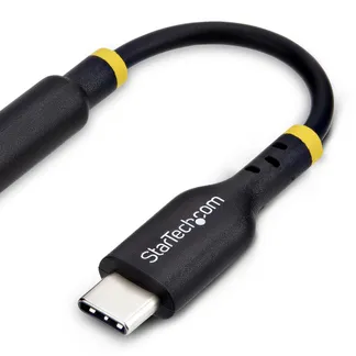 StarTech.com USB C Kopfhörer Adapter, USB C TRRS Kopfhörer-Headset Audio, USB-C auf 3.5 mm Klinke, Hi-Fi 32-Bit-DAC, USBC zu Klinke für PC, Handy, Laptop, Tablet, Thunderbolt Kompatibel StarTech.com USB C Kopfhörer Adapter, USB C TRRS Kopfhörer-Headset Audio, USB-C auf 3.5 mm Klinke, Hi-Fi 32-Bit-DAC, USBC zu Klinke für PC, Handy, Laptop, Tablet, Thunderbolt Kompatibel