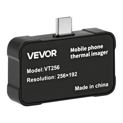 VEVOR Wärmebildkamera für iOS & Android, 512x384 Super IR & 256x192 IR-Auflösung Thermobildkamera für Smartphone Tablet mit USB-C, 25Hz Infrarotkamera mit 6 Farbpaletten für -20°C-550°C Inspektionen – Bild 8