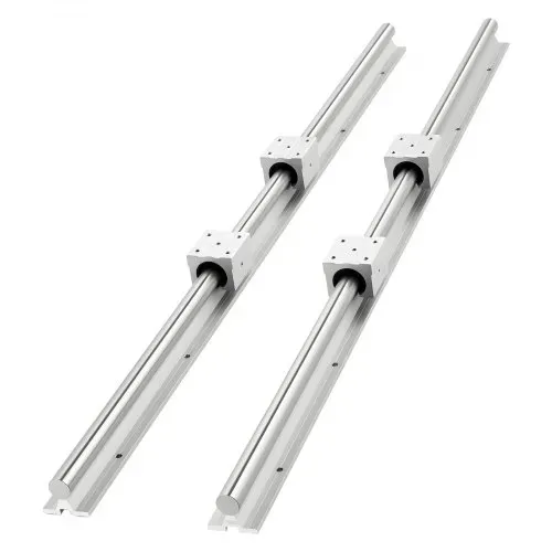 VEVOR Linearführungen SBR25, 2er-Pack 1200 mm Linearschienen & 4 Stk. Gleitlblöcke, vollumfänglich gelagerte Welle, Führungsschiene für Schneid-, Schleif-, Fräs- & Bohrmaschinen usw. – Bild 8