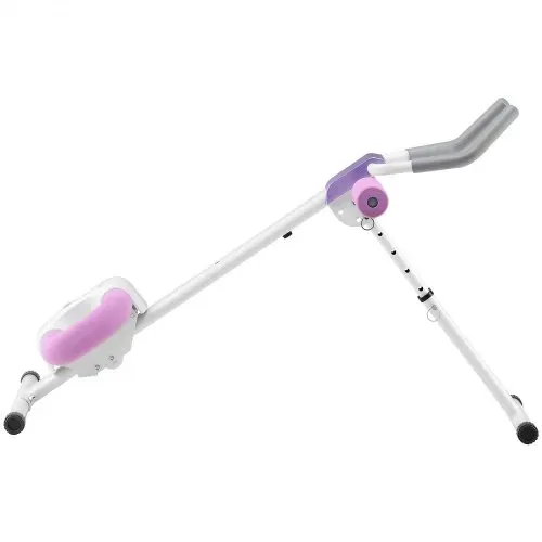 VEVOR Bauchmuskeltrainingsgerät Bauchtrainer AB-Maschine Fitnessstudio, Bauchtrainer 150 kg Gewichtskapazität, Bauchmuskeltrainer Krafttraining klappbares verstellbares Fitnessgerät Weiß + Rosa – Bild 9