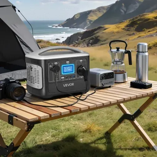 VEVOR Tragbare Powerstation, 600W Solargenerator, 493Wh LiFePO4-Akku-Backup mit 7 Ausgängen, Geeignet für Notfälle zu Hause, Camping im Freien, Wohnmobilreisen (Solarpanel NICHT Enthalten) – Bild 7