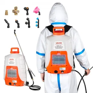 VEVOR Akku Drucksprüher 15L Rückensprüher 8Ah-Lithium-Ionen-Akku Drucksprühgerät 90PSI Düngersprüher 4,1L/min Gartensprüher mit Schultergurte Pflanzensprüher Gartenbewässerung Desinfektion Autowäsche VEVOR Akku Drucksprüher 15L Rückensprüher 8Ah-Lithium-Ionen-Akku Drucksprühgerät 90PSI Düngersprüher 4,1L/min Gartensprüher mit Schultergurte Pflanzensprüher Gartenbewässerung Desinfektion Autowäsche