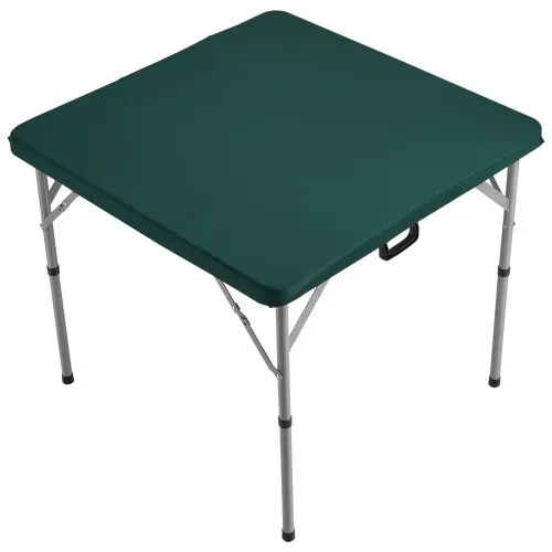 VEVOR Mahjong-Tisch, Klappbarer Kartentisch für 4 Spieler mit Verschleißfester Grüner Tischplatte, Tragbarer, Zweifach Quadratischer Dominotisch mit Tragegriff 86 x 86 x 74 cm Domino-Tisch – Bild 9
